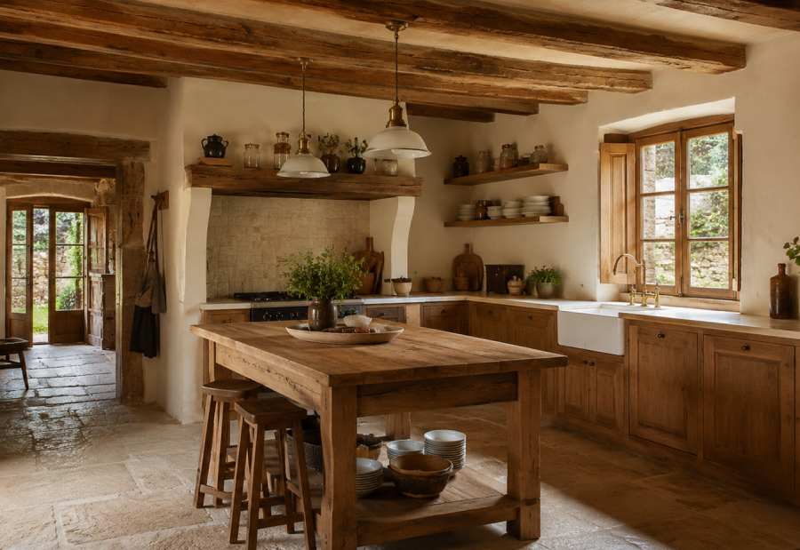 Cocina rural reformada