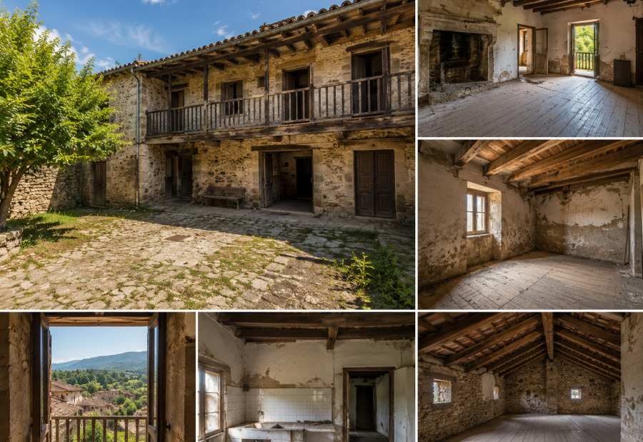 Estado actual de una casa rural