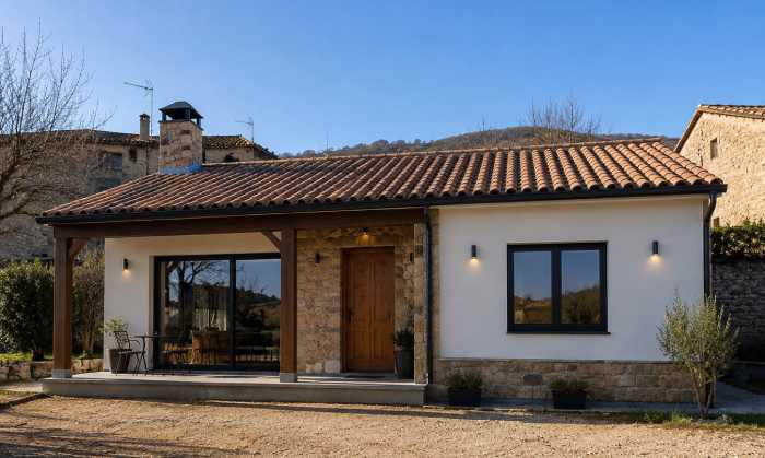 Casa terminada construida con Steel Frame